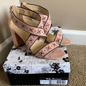 Dusty Rose Suede Heel
